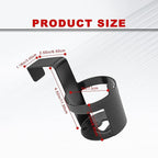 2 PCS Black Cup Holder,Waterproof and Durable,Portable Multifunction,Fit Most Size Mugs,Cup Holders that Fit Most Cars,Car Storage Cup Accessories,Vehicle Seat Cup