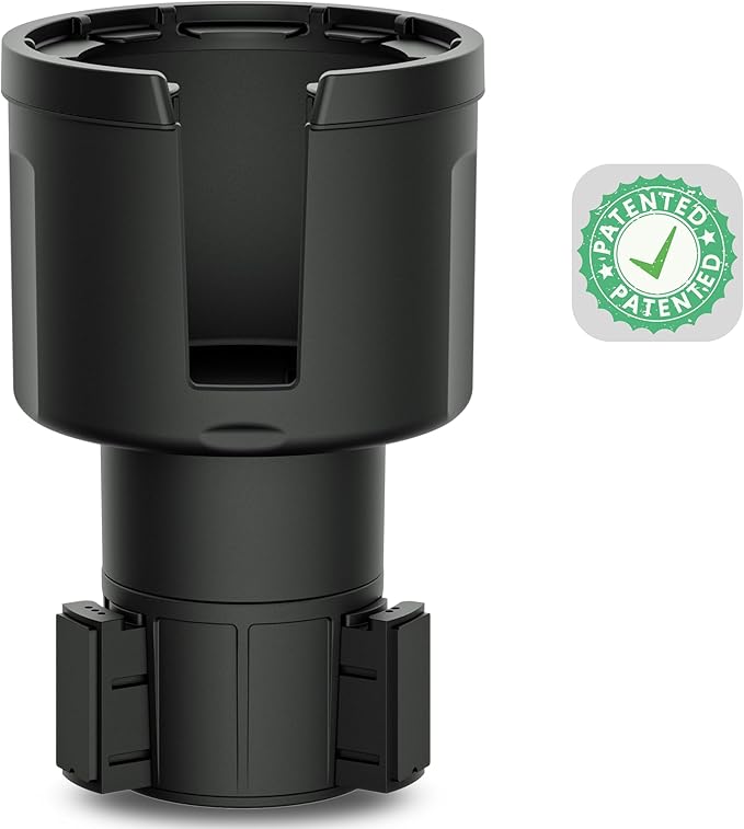 Swigzy Car Cup Holder Expander Adapter for Large Water Bottles - [Patented & Upgraded] - Holds: Hydro-Flask, Yeti, Nalgene, O