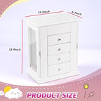 Emfogo Jewelry Box for Girls, Musical Jewelry Box with Spinning Dancer Gifts for Little Girls Christmas New Year Birthday Chi