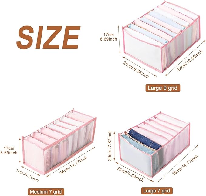 5PCS Wardrobe Clothes Organizer - Foldable Closet Drawer Organizer for Clothes, Portable Closet Organizers and Storage Bins, 
