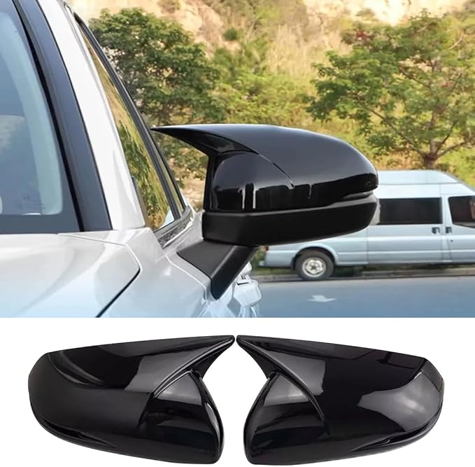 XITER Rear View Side Mirror Cover Side Mirror Cap for Honda CRV 2017 2018 2019 2020 2021 2022,Glossy Black