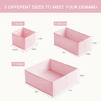 Criusia Drawer Organizer Clothes, 10 Pack Dresser Organizer for Baby Clothes, Underwear, Sock- Foldable Closet Organization a