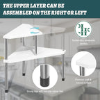 Weenson Bathroom Counter Organizer Over Sink for Toiletries Makeup, Kitchen Countertop Organizer Spice Rack for Salt, 2-Tier 
