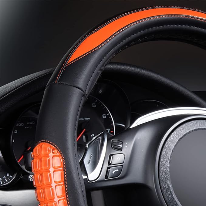 Flying Banner car Steering Wheel Cover Gel Massage Velvet Cool Warm Universal Size 15 inches SUV Truck Anti Slip Odorless Sum