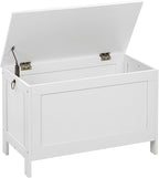 HOOBRO Toy Box, Retro Wooden Look Storage Chest with Safety Hinge, Entryway Storage Bench Supports 220 lb, 29.9 x 15.7 x 18.9