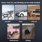Snow Chains, Snow Tire Chains for Car SUV Pickup Trucks, Adjustable Universal Emergency Thickening Anti-skid Traction Chains,