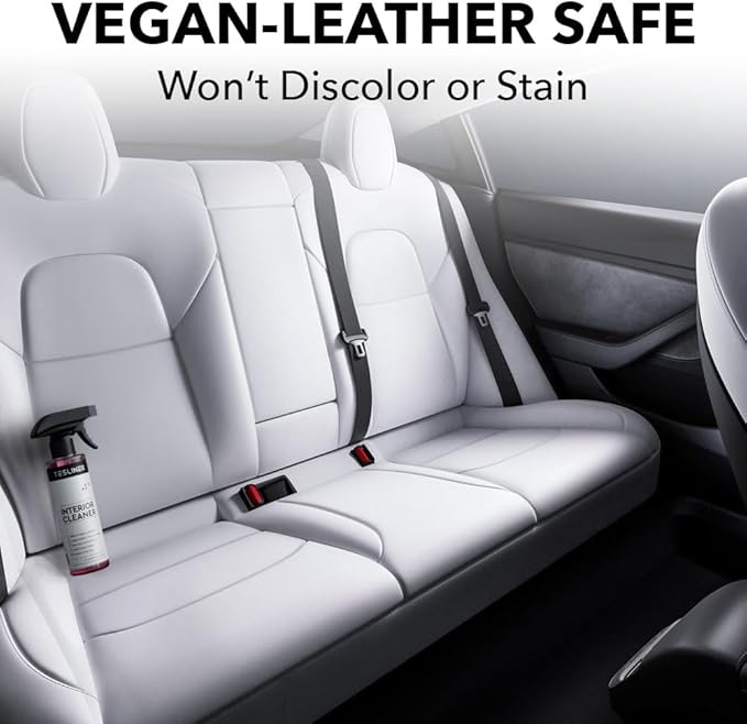 Tesla Seat Cleaner & Stain Remover, Interior Cleaner for Black & White Vegan Leather, Interior Cleaning Products | Tesla Mode