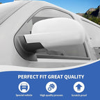 RAZPOY Rearview Mirror Cover Side Mirror Shell Trim Compatible with Chevy Silverado & Suburban & Tahoe & GMC-Yukon & GMC-Sierra & Cadillac Escalade 2007-2013, White