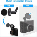 Dash Cam Holder,Magnetic Mount for Garmin Dash Cam,with 2 Magnetic Piece,Compatible with Garmin Dashcam Mini 2/65W/66W/67W/Mini/Mini 3/Tandem/X110/X210/Speak(low-profile magnetic camera mount)