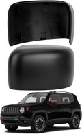 Driver Side Mirror Cover Replacement for Jeep Renegade 2015 2016 2017 2018 2019 - Left Side Mirror Covers, Rear View Mirror Cap Accessories Without Lamp, Textured