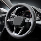 LKWLIKEI Nappa Premium Leather car Steering Wheel Cover, Non-Slip, Breathable, Universal 15 inches