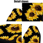 Car Front Seat Covers, Universal Sunflower PrintingCar Seat Protector Seat Cushion Full Cover Fit Most Car,Truck,SUV,Van (Sun