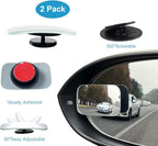 Kitbest Rear View Mirror,11.8 Inch Panoramic Rearview Mirror Clip On Car Mirror – Universal Wide Angle Car Mirror – Flat– For Cars, SUV, Trucks (Bonus 2 PCS Blind Spot Mirrors – Square)