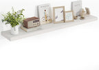 55 Inch Floating Shelves, 55"x9.25"x1.5" Inch Deep Floating Shelves for Wall, Wooden Shelves for Bathroom, Bedroom, Living Ro