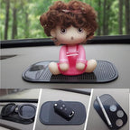 Car Dashboard Sticky Pad, 5-Pack Anti-Slip Dash Mat Upgraded Bigger and Thicker, Non-Slide Phone Mat for Radar Detector, Keys