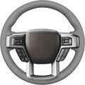 MEWANT Hand Stitch Steering Wheel Cover for Ford F150 F250 F350 Expedition 2018-2021 Ford F150 Truck Steering Wheel Wrap