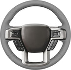 MEWANT Hand Stitch Steering Wheel Cover for Ford F150 F250 F350 Expedition 2018-2021 Ford F150 Truck Steering Wheel Wrap