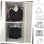 Extendable Pull Out Closet Rod - Wardrobe Pull-Out Trousers Rack, Top-Mounted Retractable Wardrobe Clothes Rail, Extendable W