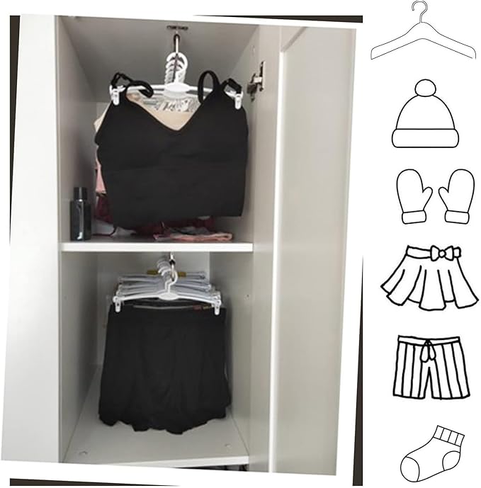 Extendable Pull Out Closet Rod - Wardrobe Pull-Out Trousers Rack, Top-Mounted Retractable Wardrobe Clothes Rail, Extendable W