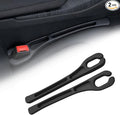 2 Pack Car Seat Gap Filler, Anti-Drop Seat Gap Filler Organizer with Storage Slot, Universal Car Accessories for Vehicle, Auto, Truck, SUV, Black