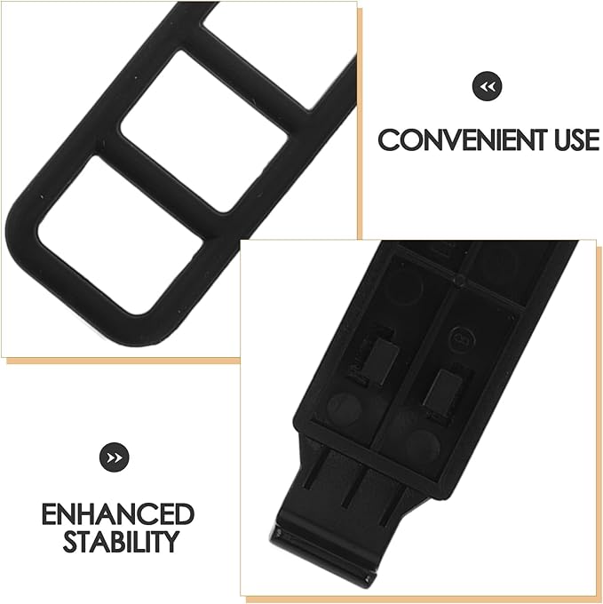 BETOOKY 4pcs Vehicle Rearview Mirror Mount Buckle: Dash Cam Holder Bracket with Strap - Car Camera Mount Base Driving Recorder Accessories Replacement