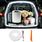 LED Trunk Light Strip Compatible with 2015-2025 Toyota Sienna, Easy to Install, Waterproof, Flexible Silicone recessed Trunk Light, White