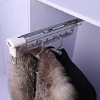 Heavy Duty Hanger Clothes Rail,Extendable Hanger with Ball Sliding Rail,Length 25cm,30cm,36.5cm,46.5cm,Closet Organizer Rack 