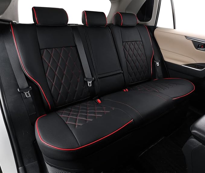 EKR Rav4 Seat Covers Custom Fit for Toyota Rav4 (Hybrid) LE/XLE Premium 2026, Leather Car Seat Cover Full Set for SUV,Faux Le