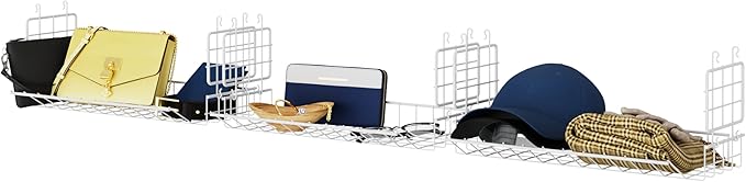 ClosetMaid Hideaway Behind-the-Hangers Hanging Wire Shelf for Closets, Pantries, Laundry Rooms (3-Pack)