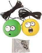 Tennis Garage Parking Aid with Lanyard 8 Pcs Garage Tennis Parking Aid 7cm Hanging Ball 4m Elastic Rope PU Foam Car Sign Decoration General Ornament(Colore)