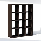 Furinno Cubic Closet Organizers and Storage, 12-Cube Closet Organizer, Open Shelf Closet Storage, Extra Thick Frame for Wardr