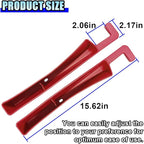 2PCS Car Seat Gap Filler Organizer, No-Drop Seat Gap Storage Box Inserts with Phone Holder, Storage Plug Stopper Fill Gap Between Seat and Console, Universal Car Accessories for SUV Truck (Red)