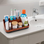 GFWARE Bathroom Decor and Accessories - Detachable 7 Slots Kids Electric Toothbrush and Toothpaste Holde for Bathroom Tray Co