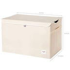 3 Sprouts Large Toy Chest for Kids with Lid and Handles - Collapsible Toy Storage Bin/Trunk/Box/Basket Organizer for Boys & G