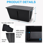 Center Console Hidden Organizer Compatible with 2022 2023 2024 2025 2026 Toyota Tundra and 2026 Toyota Sequoia Accessories OEM Secret Compartment Storage Box Press Open(Fit SR/SR5/Limited/TRD Pro)
