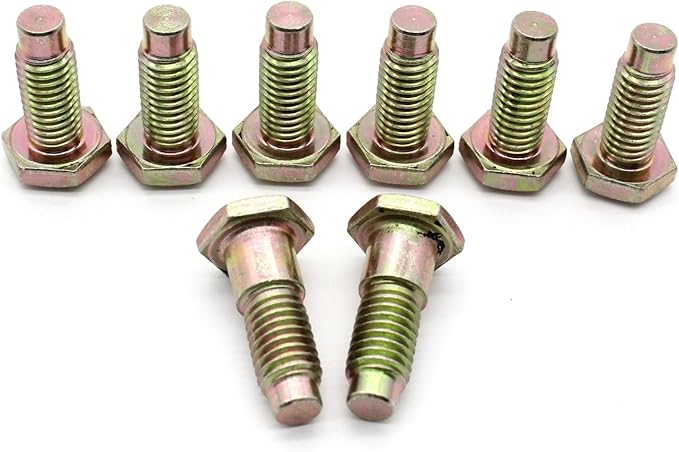 Shkalacar Seat Belt Hardware Bolt Replacement for Chevy 1964-1981, Harness Lap Mounting Bolt Seat Belt Floor Pan Mounting Attachment Bolts Bow Tie Head Marking Hardtop