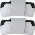 Car Sunglasses Holder for Car Visor Vegan Leather Auto Eyeglass Case with Clip Automotive Interior Visor Accessories
