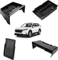 4PCS Center Console Organizer for Honda CR-V 2023-2026, Dashboard Storage Tray with Phone Holder Accessories Lower Center Console Organizer for CRV, Armrest Hidden Storage Interior with Anti-Slip Mats