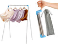 Lmaray Portable Garment Rack, Compact Folding Clothes Drying Rack, Mini Clothing Rack for Travel, Camping, RV, Dance Costume,