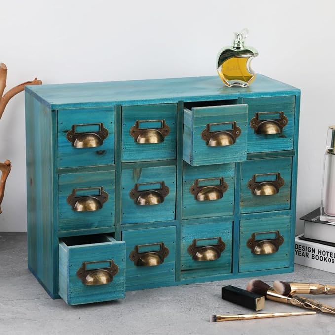 Apothecary Drawers Apothecary Cabinet with Drawers Card Catalog Cabinet Wooden Card Catalog Wooden Storage Box for Desktop Or