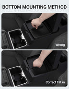 Ecarzo 3PCS Center Console Organizer for 2024 2025 2026 Toyota Tacoma Armrest Hidden Storage Box, Maximize Space & Reduce Clutter, Tacoma Interior Accessories
