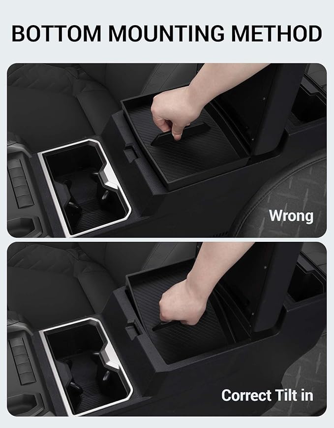 Ecarzo 3PCS Center Console Organizer for 2024 2025 2026 Toyota Tacoma Armrest Hidden Storage Box, Maximize Space & Reduce Clutter, Tacoma Interior Accessories