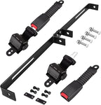 Dr.Acces Universal 2 Passenger Retractable Seat Belts and Bracket Kit for Club Car,EZGO Yamaha etc. Golf Cart