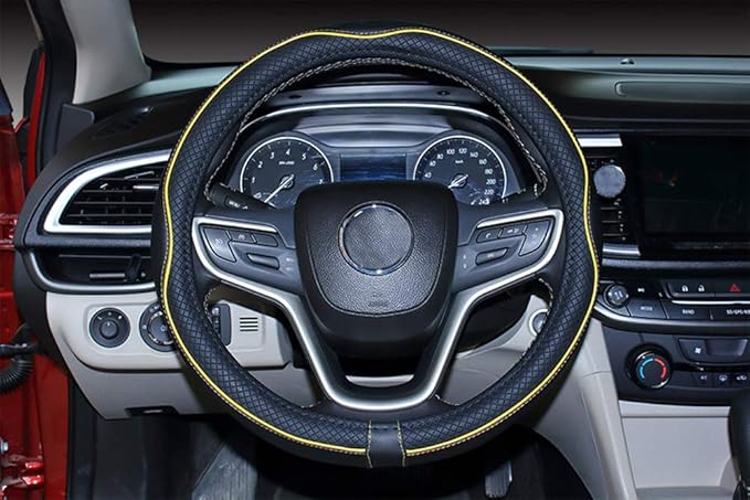 Mayco Bell Universal Standard Size Steering Wheel Cover Anti-Slip,Safety,Soft,Breathable,Durable,Full Surround,Comfortable Gr