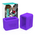 Morlike Silicone Belt Buckle Seatbelt Holder (Purple)