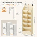 Lifewit 6 Tier Over the Door Shoe Organizer with 11 Large Deep Pockets, Fabric Hanging Shoes Shelf for Closet, Dorm Storage, 