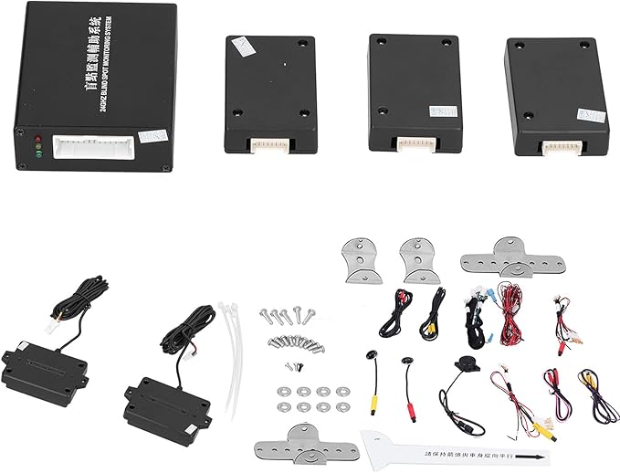 Blind Spot Detection Ultrasonic Sensor Kit Rear Cross Traffic Alert System for Car