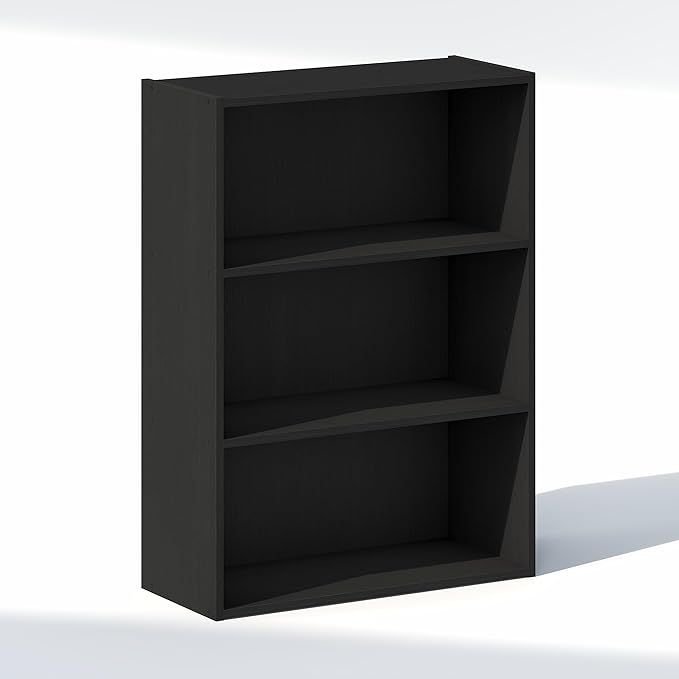 Furinno Reed Closet Organizers and Storage, 3-Tier Closet Organizer, Open Shelf Closet Storage, for Wardrobe, Bedroom, Living