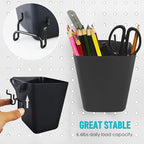 G.CORE Peg Board Organizer 21 Pack, Pegboard Accessories with Baskets Cups Hooks - 1/8" & 1/4" Peg Board Wall Tool Organizers