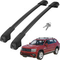JOYTUTUS Lockable Roof Rack Cross Bars Compatible with Volkswagen VW Atlas 2017-2025 with Raised Side Rails (Not Fit for Cross Sport),Anti-Rust Aluminum Crossbars for Roof Cargo Carrier Bag Luggage